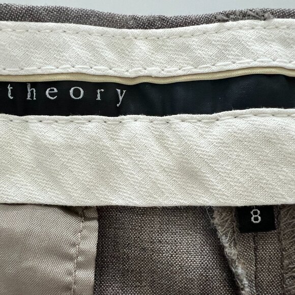 Theory Palmer City Walking Bermuda Shorts SZ 8 - Picture 6 of 8